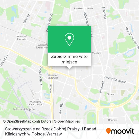 Mapa Stowarzyszenie na Rzecz Dobrej Praktyki Badań Klinicznych w Polsce