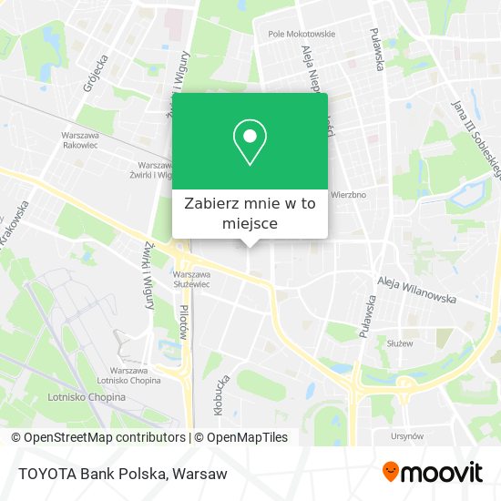 Mapa TOYOTA Bank Polska