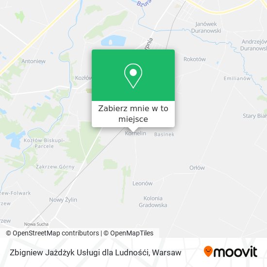 Mapa Zbigniew Jażdżyk Usługi dla Ludnośći