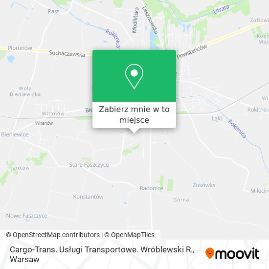 Mapa Cargo-Trans. Usługi Transportowe. Wróblewski R.