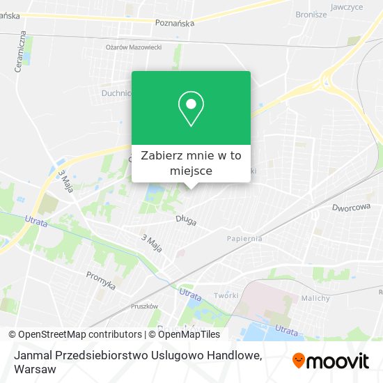 Mapa Janmal Przedsiebiorstwo Uslugowo Handlowe