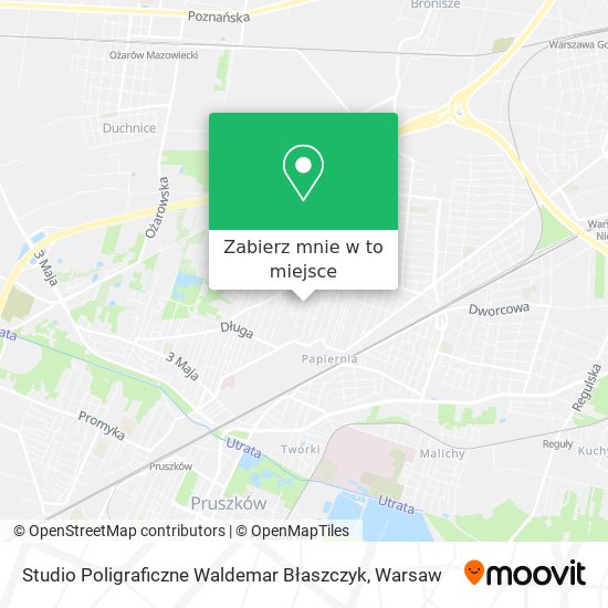 Mapa Studio Poligraficzne Waldemar Błaszczyk