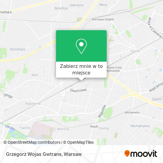 Mapa Grzegorz Wojas Gwtrans