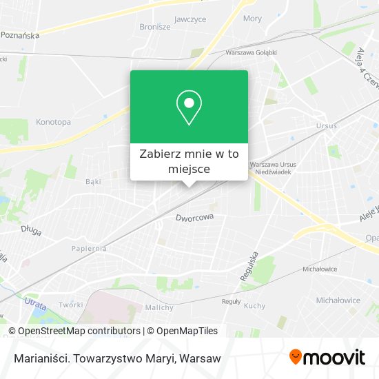 Mapa Marianiści. Towarzystwo Maryi