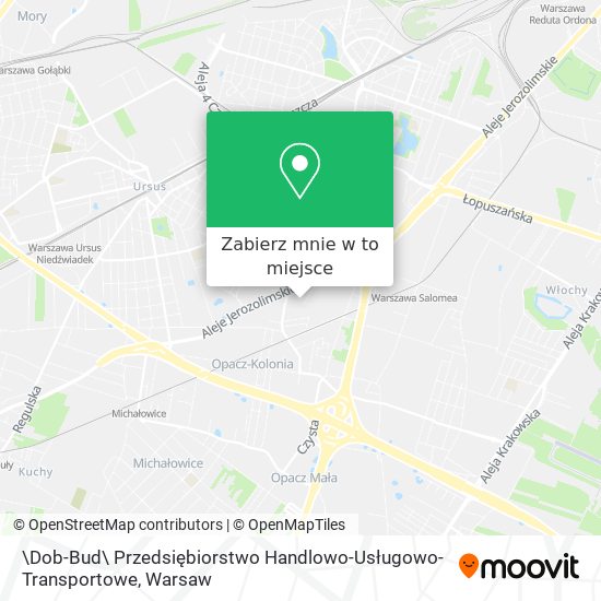 Mapa \Dob-Bud\ Przedsiębiorstwo Handlowo-Usługowo-Transportowe