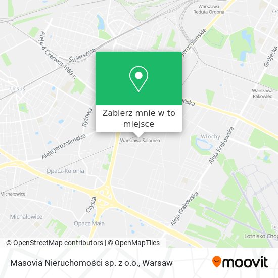 Mapa Masovia Nieruchomości sp. z o.o.