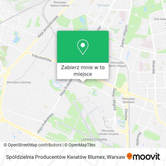 Mapa Spółdzielnia Producentów Kwiatów Blumex