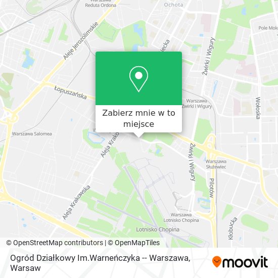 Mapa Ogród Działkowy Im.Warneńczyka -- Warszawa