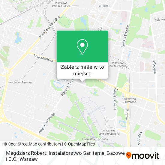 Mapa Magdziarz Robert. Instalatorstwo Sanitarne, Gazowe i C.O.