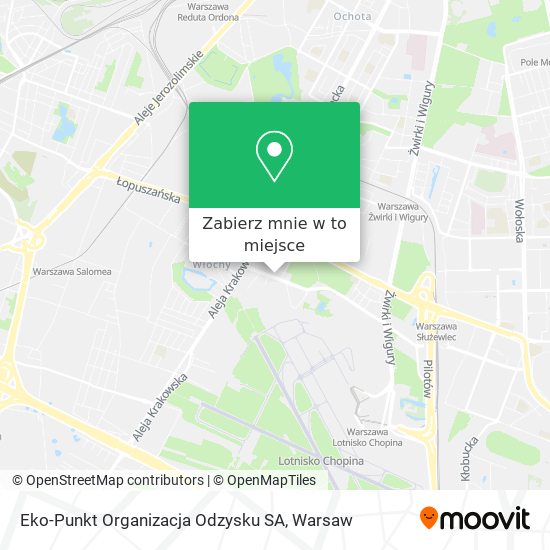 Mapa Eko-Punkt Organizacja Odzysku SA