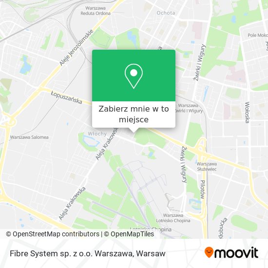 Mapa Fibre System sp. z o.o. Warszawa