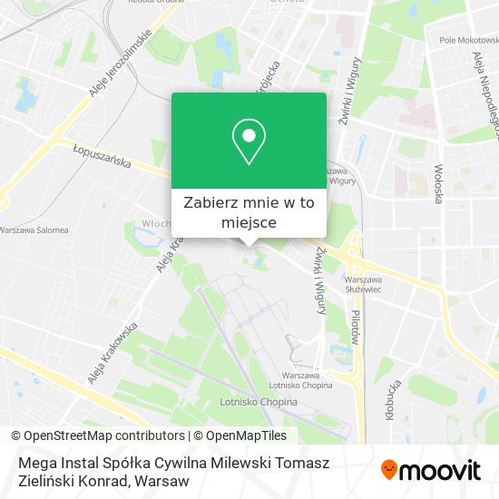 Mapa Mega Instal Spółka Cywilna Milewski Tomasz Zieliński Konrad