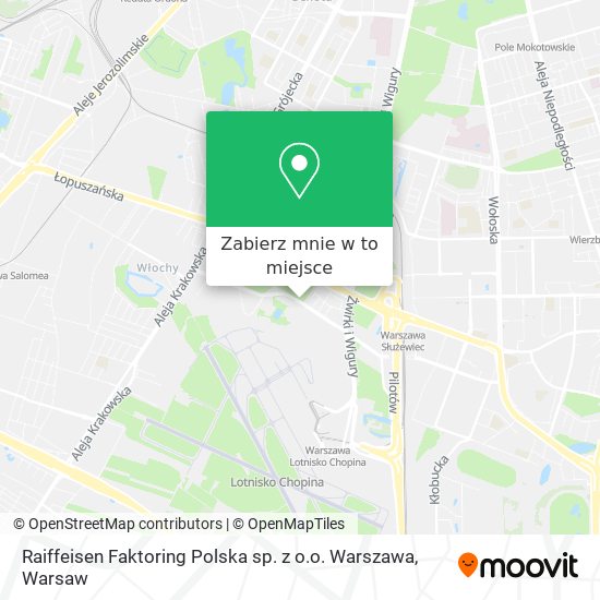 Mapa Raiffeisen Faktoring Polska sp. z o.o. Warszawa