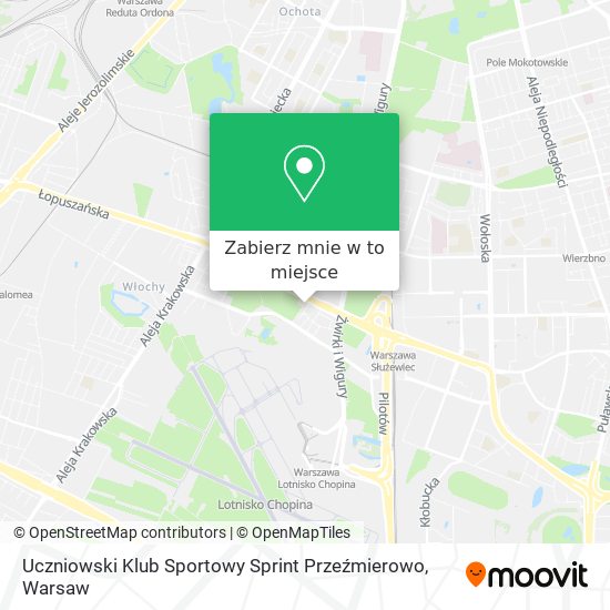 Mapa Uczniowski Klub Sportowy Sprint Przeźmierowo