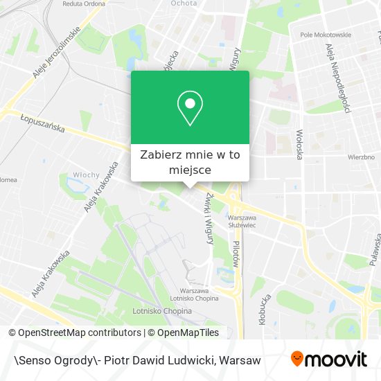 Mapa \Senso Ogrody\- Piotr Dawid Ludwicki