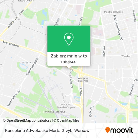 Mapa Kancelaria Adwokacka Marta Grzyb