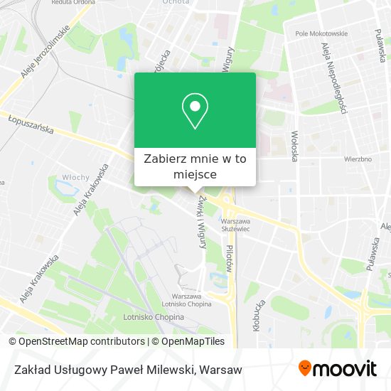 Mapa Zakład Usługowy Paweł Milewski