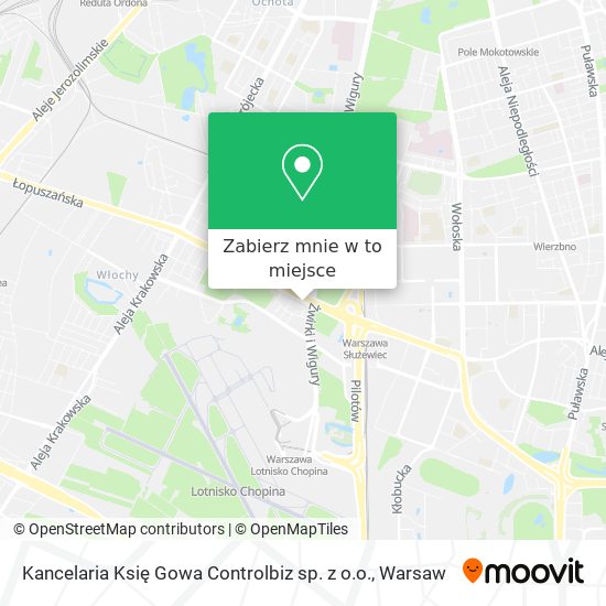 Mapa Kancelaria Księ Gowa Controlbiz sp. z o.o.