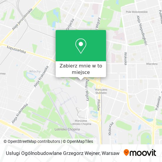 Mapa Usługi Ogólnobudowlane Grzegorz Wejner