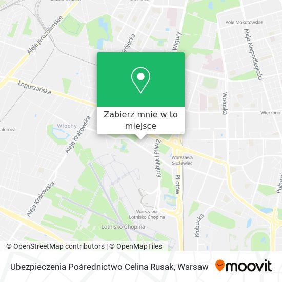 Mapa Ubezpieczenia Pośrednictwo Celina Rusak