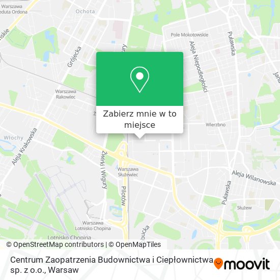 Mapa Centrum Zaopatrzenia Budownictwa i Ciepłownictwa sp. z o.o.