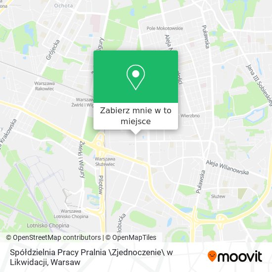 Mapa Spółdzielnia Pracy Pralnia \Zjednoczenie\ w Likwidacji