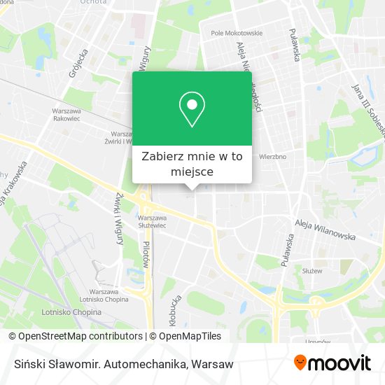 Mapa Siński Sławomir. Automechanika