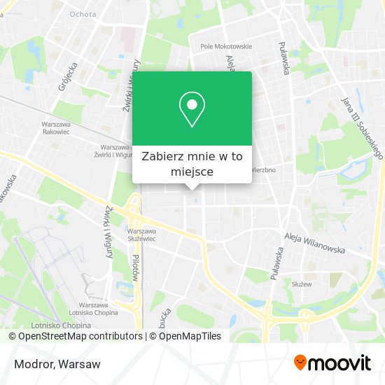 Mapa Modror