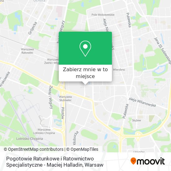 Mapa Pogotowie Ratunkowe i Ratownictwo Specjalistyczne - Maciej Halladin