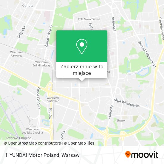 Mapa HYUNDAI Motor Poland