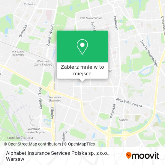 Mapa Alphabet Insurance Services Polska sp. z o.o.