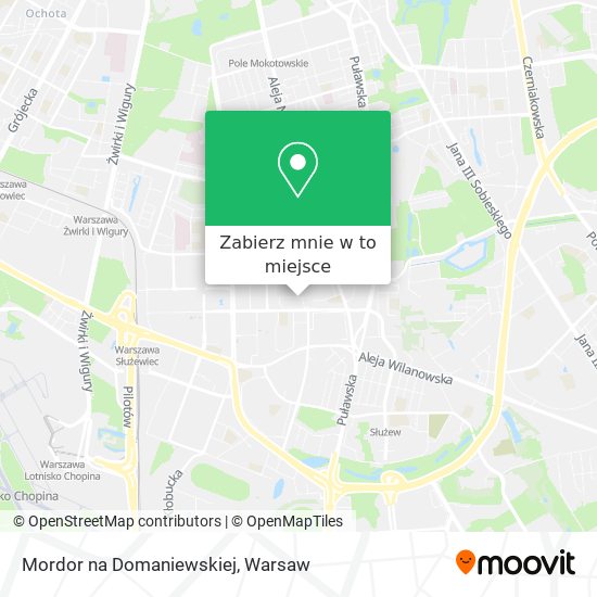 Mapa Mordor na Domaniewskiej