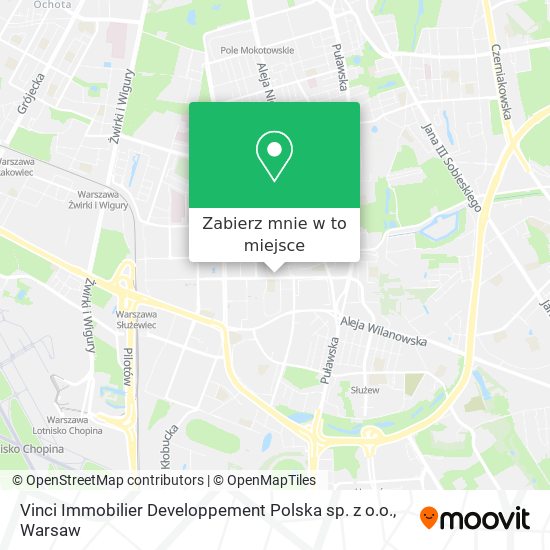 Mapa Vinci Immobilier Developpement Polska sp. z o.o.