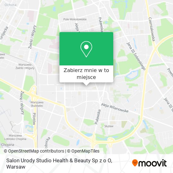 Mapa Salon Urody Studio Health & Beauty Sp z o O