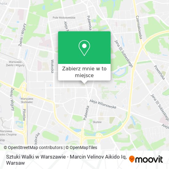 Mapa Sztuki Walki w Warszawie - Marcin Velinov Aikido Iq