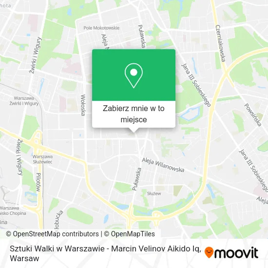 Mapa Sztuki Walki w Warszawie - Marcin Velinov Aikido Iq