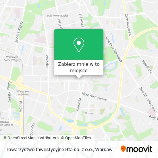 Mapa Towarzystwo Inwestycyjne Bta sp. z o.o.