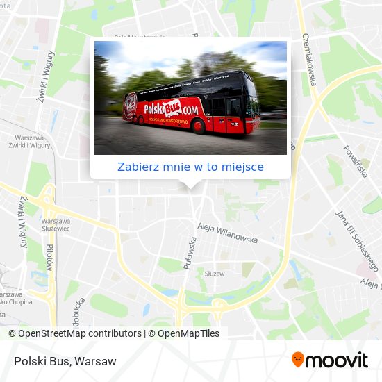 Mapa Polski Bus