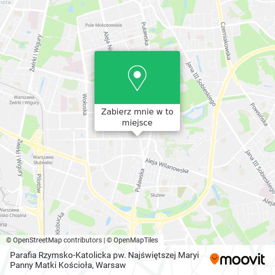 Mapa Parafia Rzymsko-Katolicka pw. Najświętszej Maryi Panny Matki Kościoła