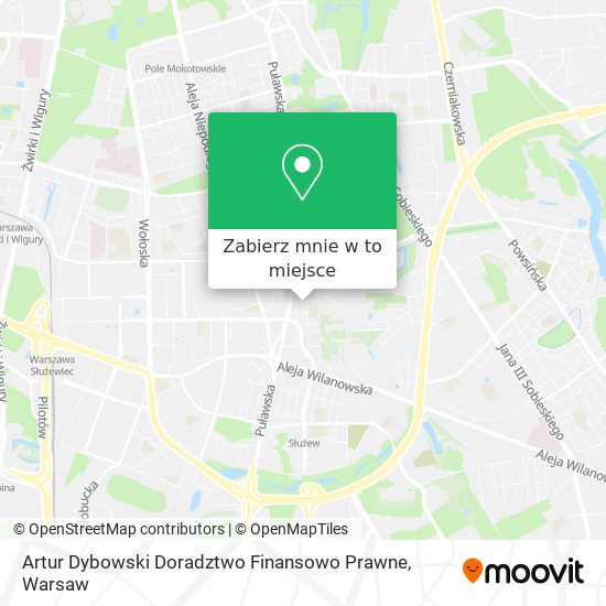 Mapa Artur Dybowski Doradztwo Finansowo Prawne