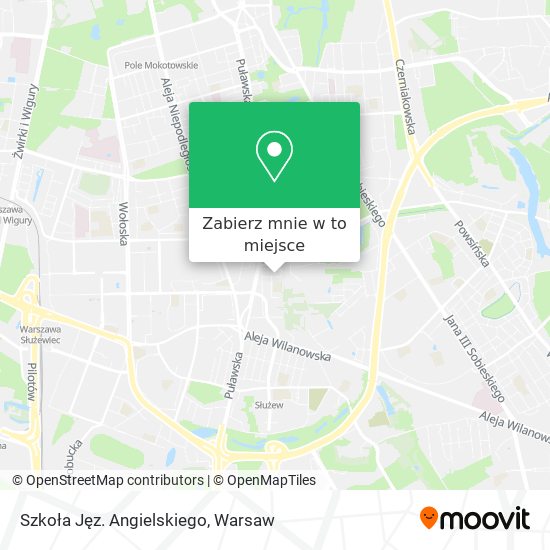 Mapa Szkoła Jęz. Angielskiego