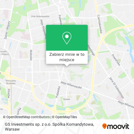 Mapa GS Investments sp. z o.o. Spółka Komandytowa