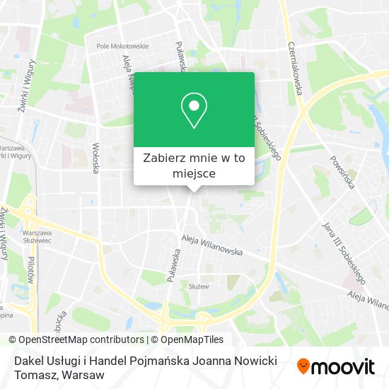 Mapa Dakel Usługi i Handel Pojmańska Joanna Nowicki Tomasz