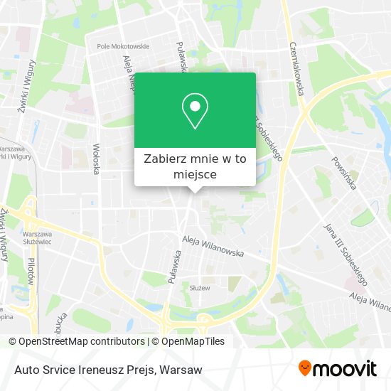 Mapa Auto Srvice Ireneusz Prejs