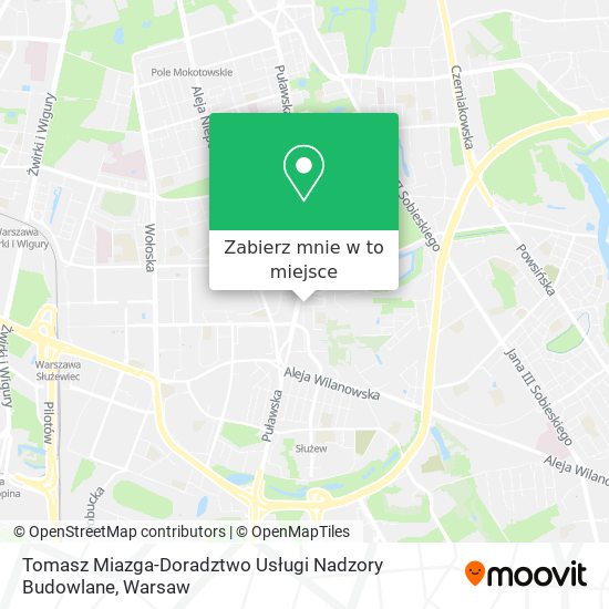 Mapa Tomasz Miazga-Doradztwo Usługi Nadzory Budowlane