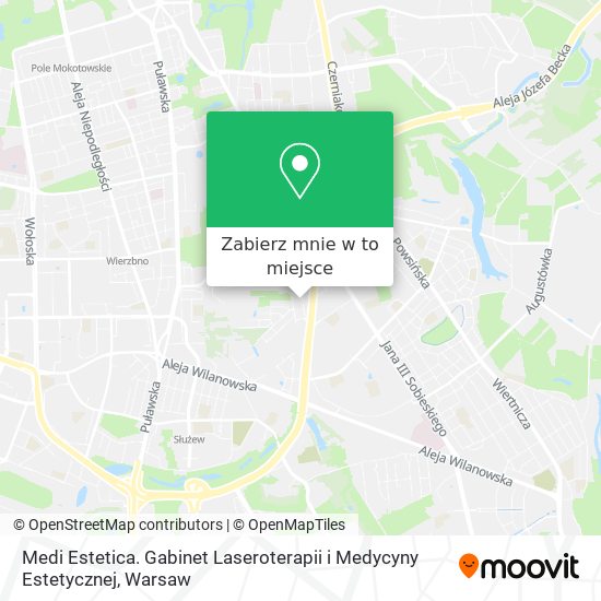 Mapa Medi Estetica. Gabinet Laseroterapii i Medycyny Estetycznej