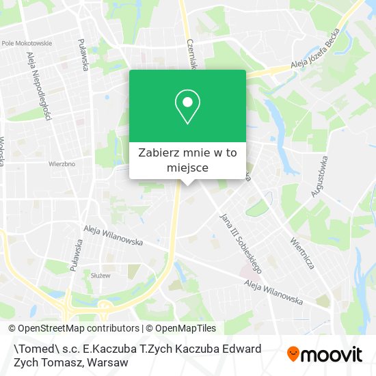 Mapa \Tomed\ s.c. E.Kaczuba T.Zych Kaczuba Edward Zych Tomasz