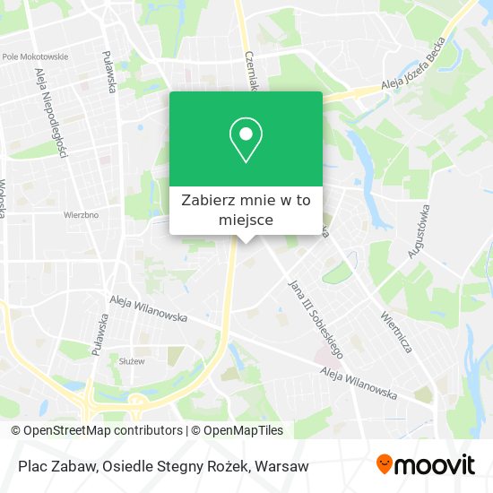 Mapa Plac Zabaw, Osiedle Stegny Rożek