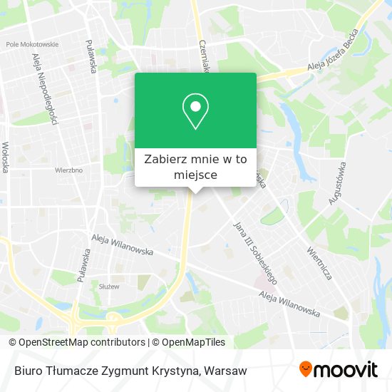 Mapa Biuro Tłumacze Zygmunt Krystyna