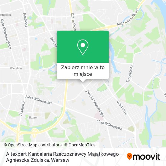 Mapa Altexpert Kancelaria Rzeczoznawcy Majątkowego Agnieszka Zdulska